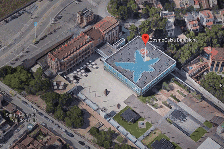 plan itineraire carte Musee des Sciences CosmoCaixa Barcelone
