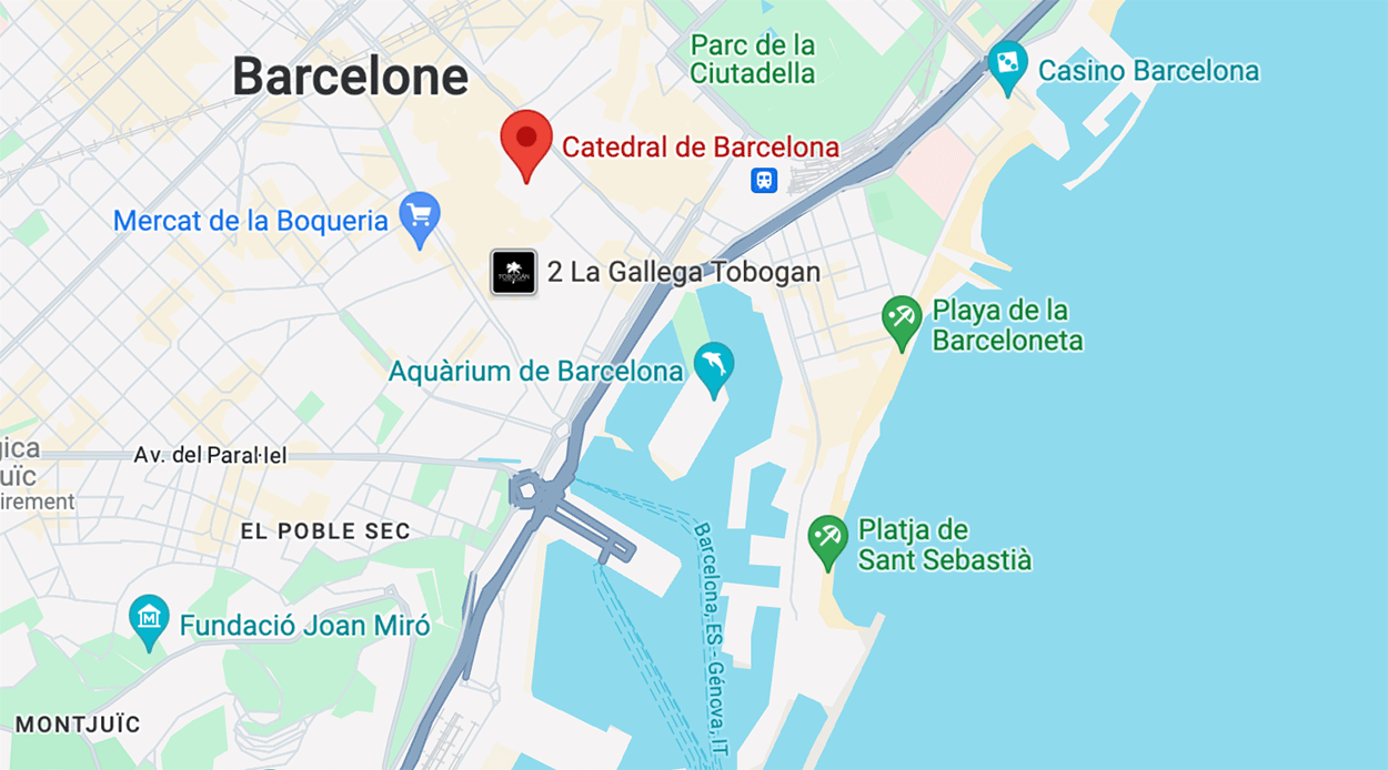 carte cathedrale barcelone
